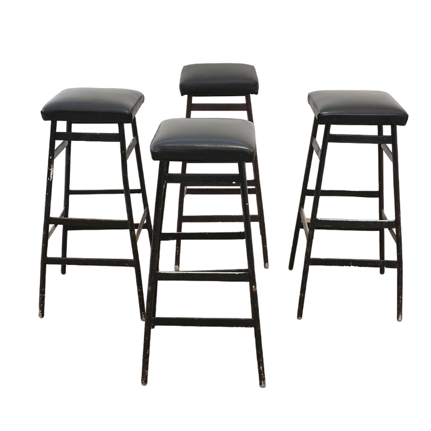 Eastern bloc Bar stools from the 80s, Czechoslovakia, set of 4