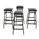 Eastern bloc Bar stools from the 80s, Czechoslovakia, set of 4