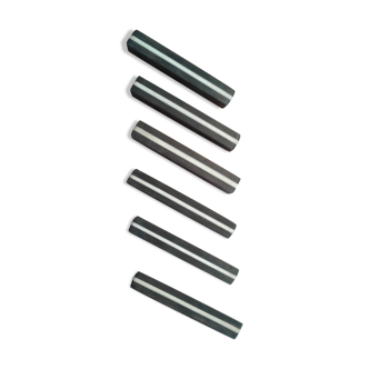 6 Ebony knife carriers and inlay noble material
