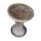 Tabouret tam tam osier rotin