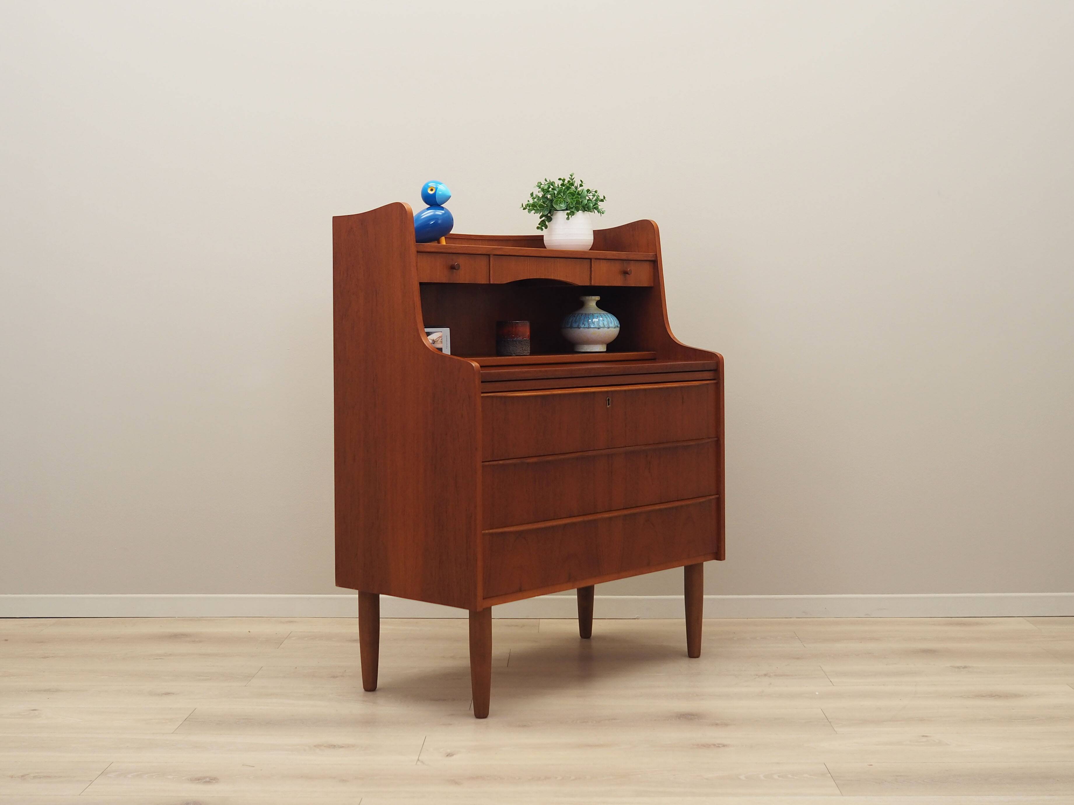 Teak secretary, Danish design, 1970s, production: Denmark