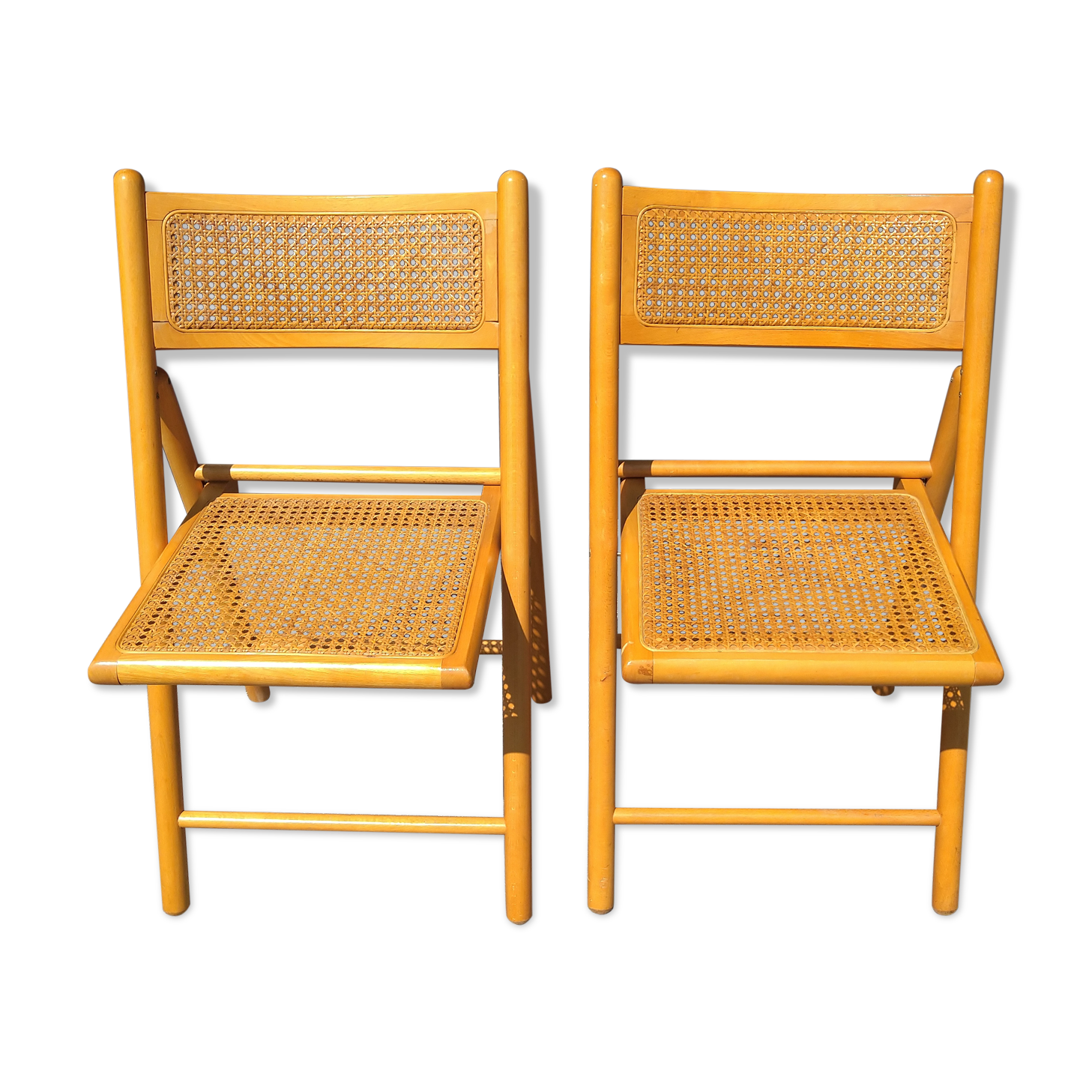 Pair of folding chairs cannes
