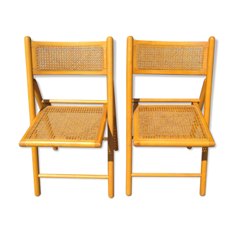 Pair of folding chairs cannes