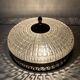 Ceiling lamp old gold crystal Lucien Gau