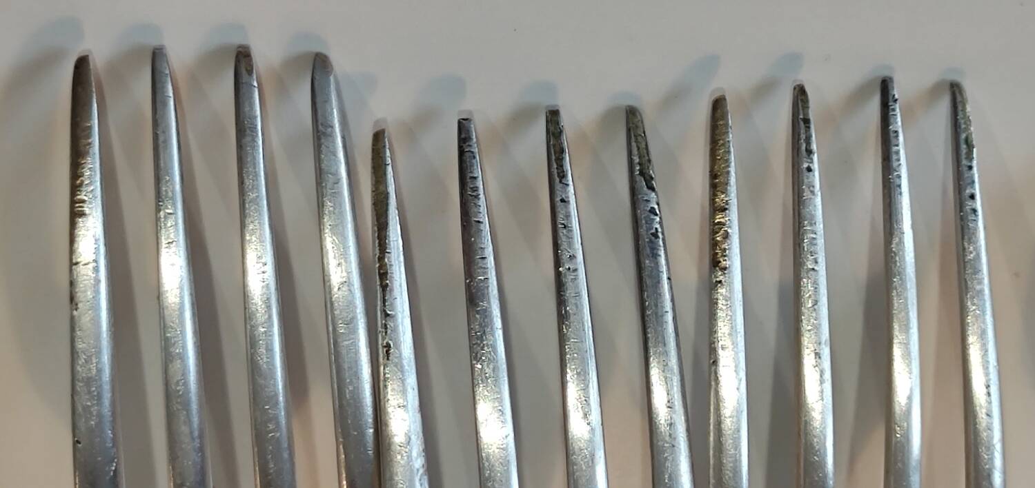 Series 5 Old Christofle Forks Silver Metal