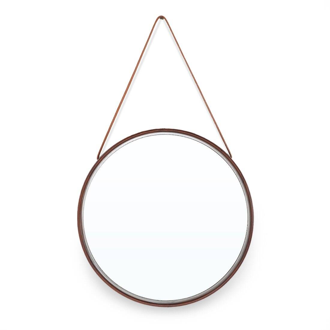 Teak wall mirror by Uno and Östen Kristiansson for Luxus, 1960s
