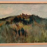 Jean Jacques GRUNENWALD - Gouache and Pastels - Mountain Landscape