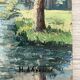 Huile sur panneau vintage