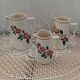 3 antique Sarreguemines pitchers