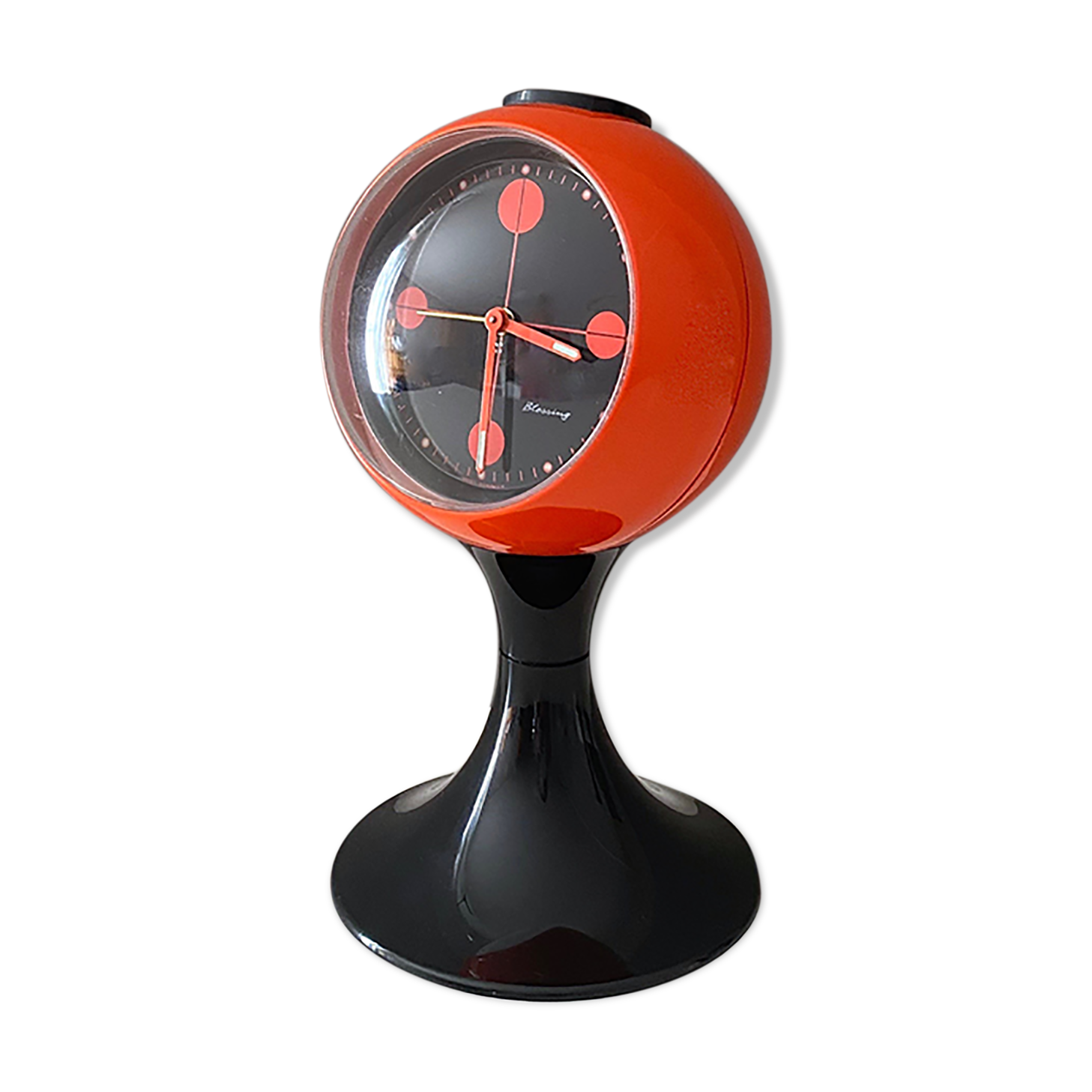 Space Age alarm clock "Blessing", Atomic clock tulip foot, 70's