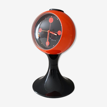 Réveil space age « Blessing » horloge atomique pied tulipe, années 70