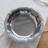 Vintage silver-plated metal salad bowl or large dish by Guy Degrenne.