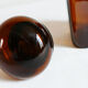 Vintage brown apothecary jar for kitchen food storage