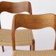 Lot de 4 chaises de salle à manger en teck par Niels Otto Møller – Modèle 71, style vintage danois