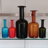 Set of 5 gulvase by otto brauer for holmegaard - denmark