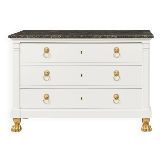 Commode de style Empire, peinte, 19ème