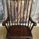 Antique wooden rocking chair – Windsor style – 20th century
