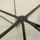 Vintage coffee table in 60s/70s steel wire design