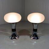 Set of 2 large Space Age table lamps 1960's