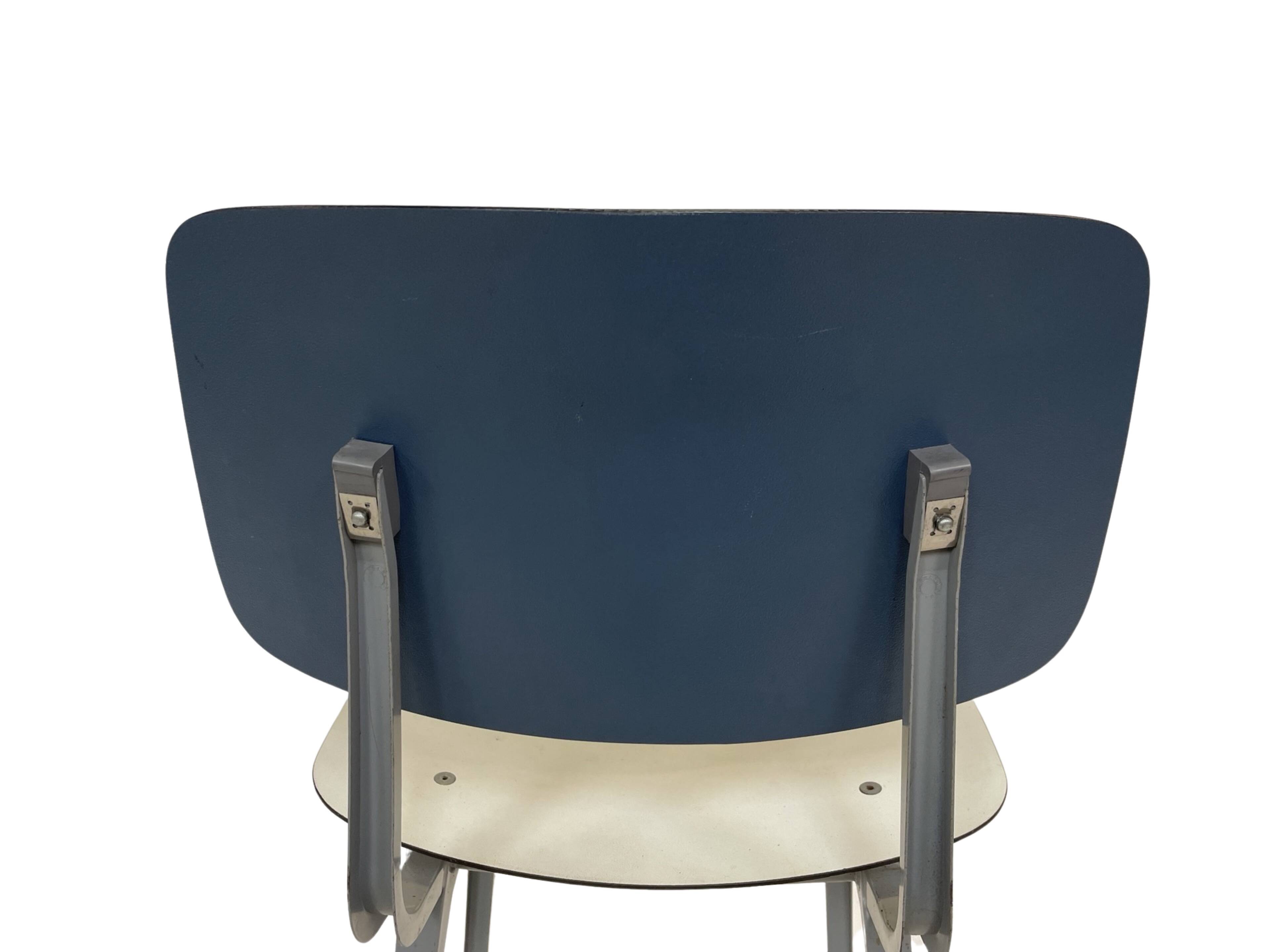 Vintage Friso Kramer Revolt chair for Ahrend de Cirkel 1960 Bi Colour