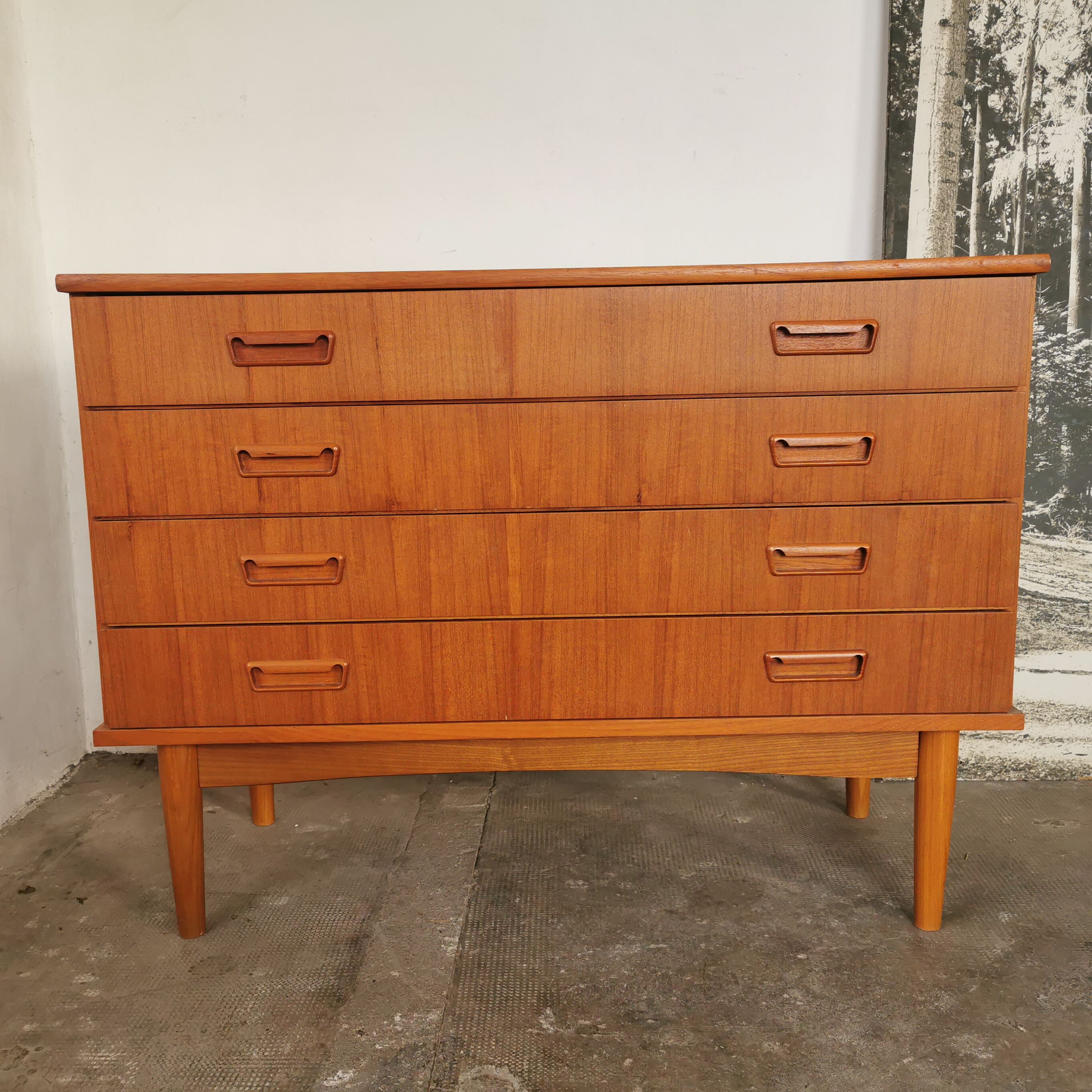Scandinavian teak chest of drawers 1970