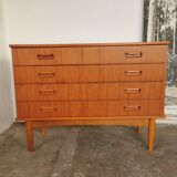 Scandinavian teak chest of drawers 1970