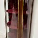 Napoleon III style curved display case in mahogany and veneer, 20th century