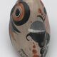 Painted ceramic owl from Mexico signed v.silva