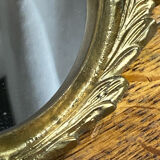 Small antique bronze mirror
