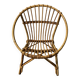 Fauteuil corbeille enfant en rotin