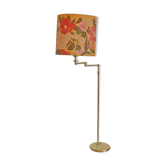 Brass e-reader floor lamp
