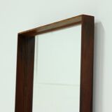 Miroir rectangulaire scandinave en palissandre, années 1960
