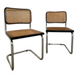 Pair of chairs Cesca B32 by Marcel Breuer