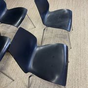 Set of 4 black Maui chairs by Magistretti for Kartell 2000s Italy