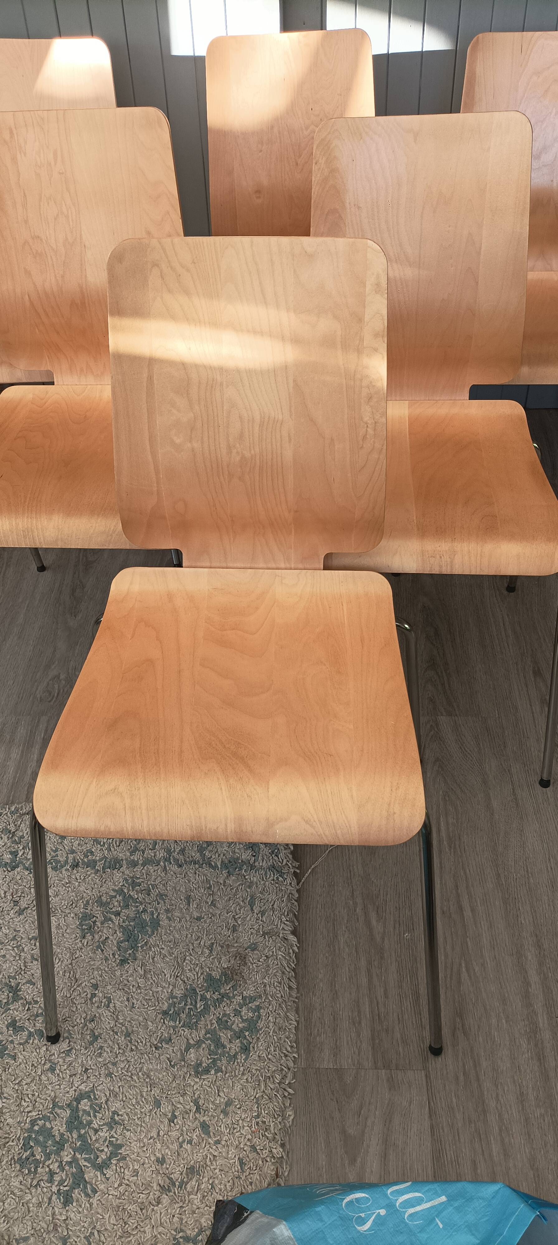 Set of 6 Gilbert chairs from IKEA
