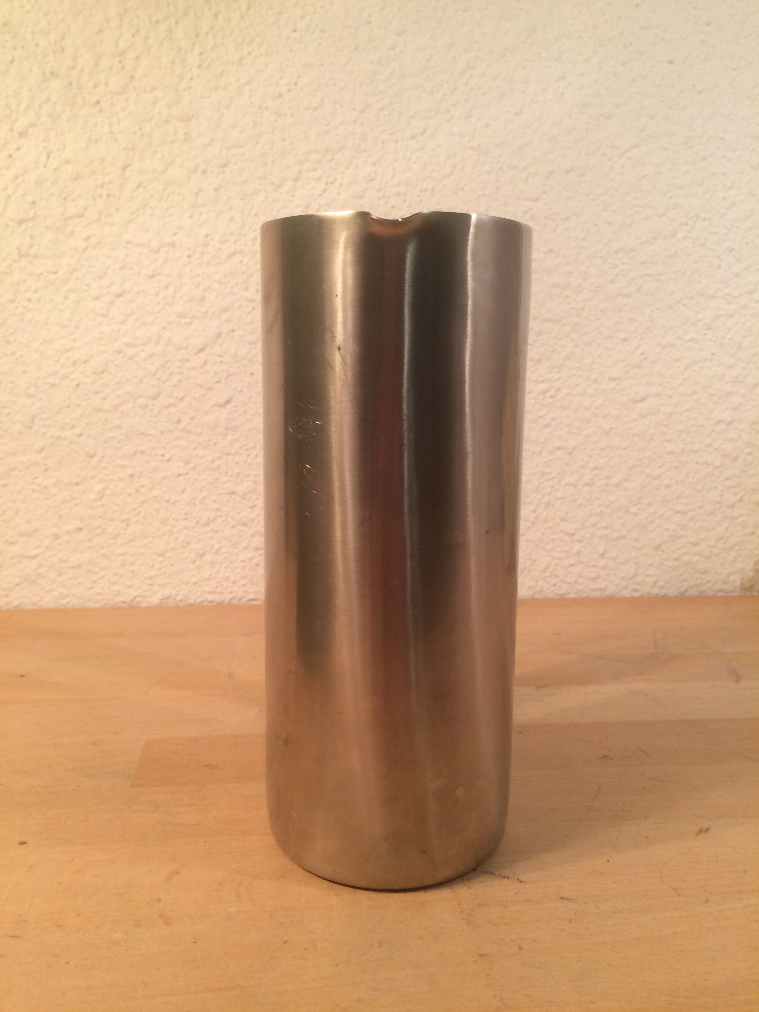 Scandinavian pitcher by Guy Degrenne stainless steel and wood