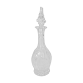 Bouteille en verre sculpté