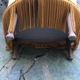 Velvet toad armchair