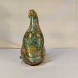Animal statuette in double-layer lacquered glass by Jean-Noël Bouillet