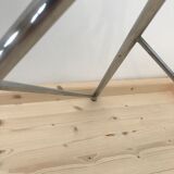 Wearing chrome parrot coat, black and multicolored balls