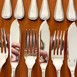 Christofle Malmaison 12 fish cutlery set excellent condition (24 pieces)