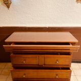 Commode en bois massif – 4 tiroirs – Style classique raffiné