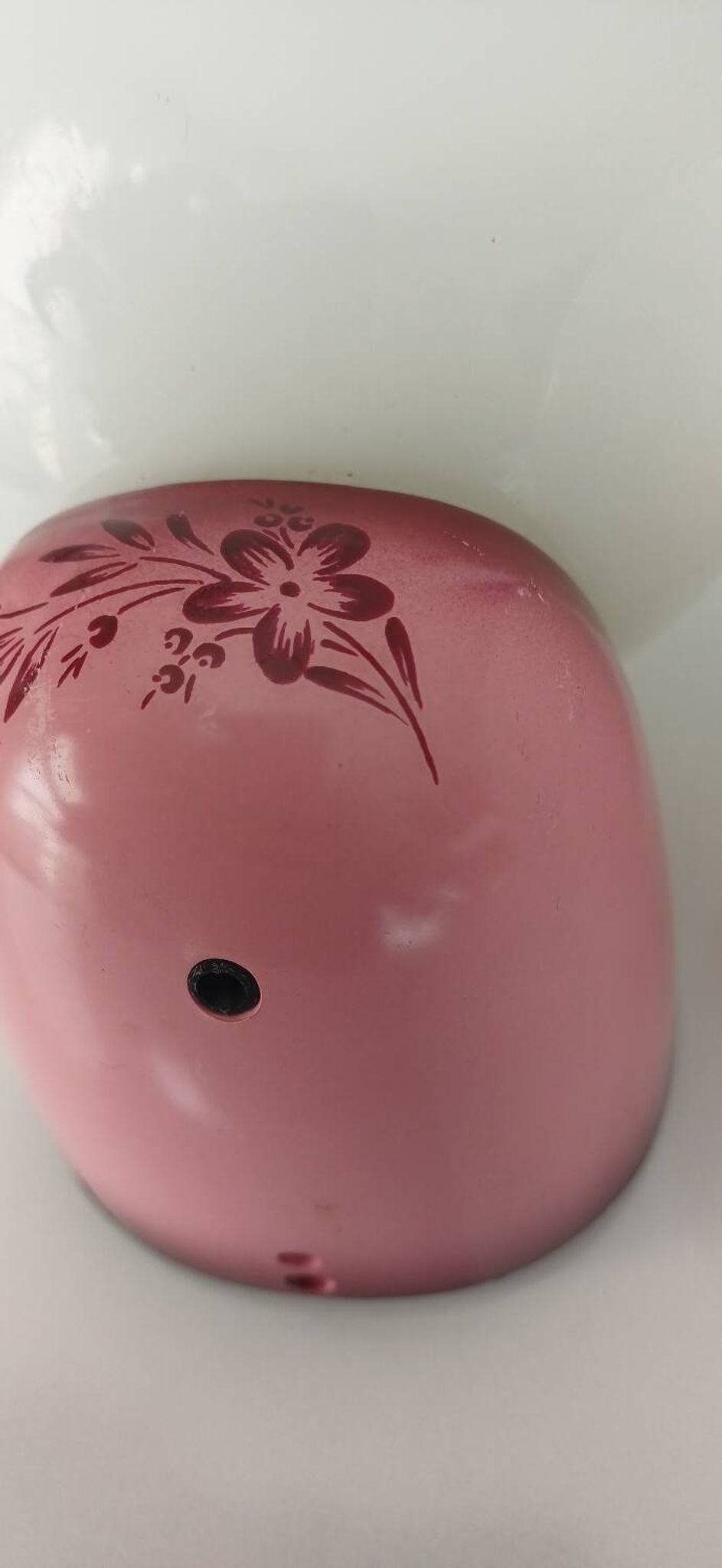 Pair of Tissot wall lights from the 70s with pink opaline glass in space age style.