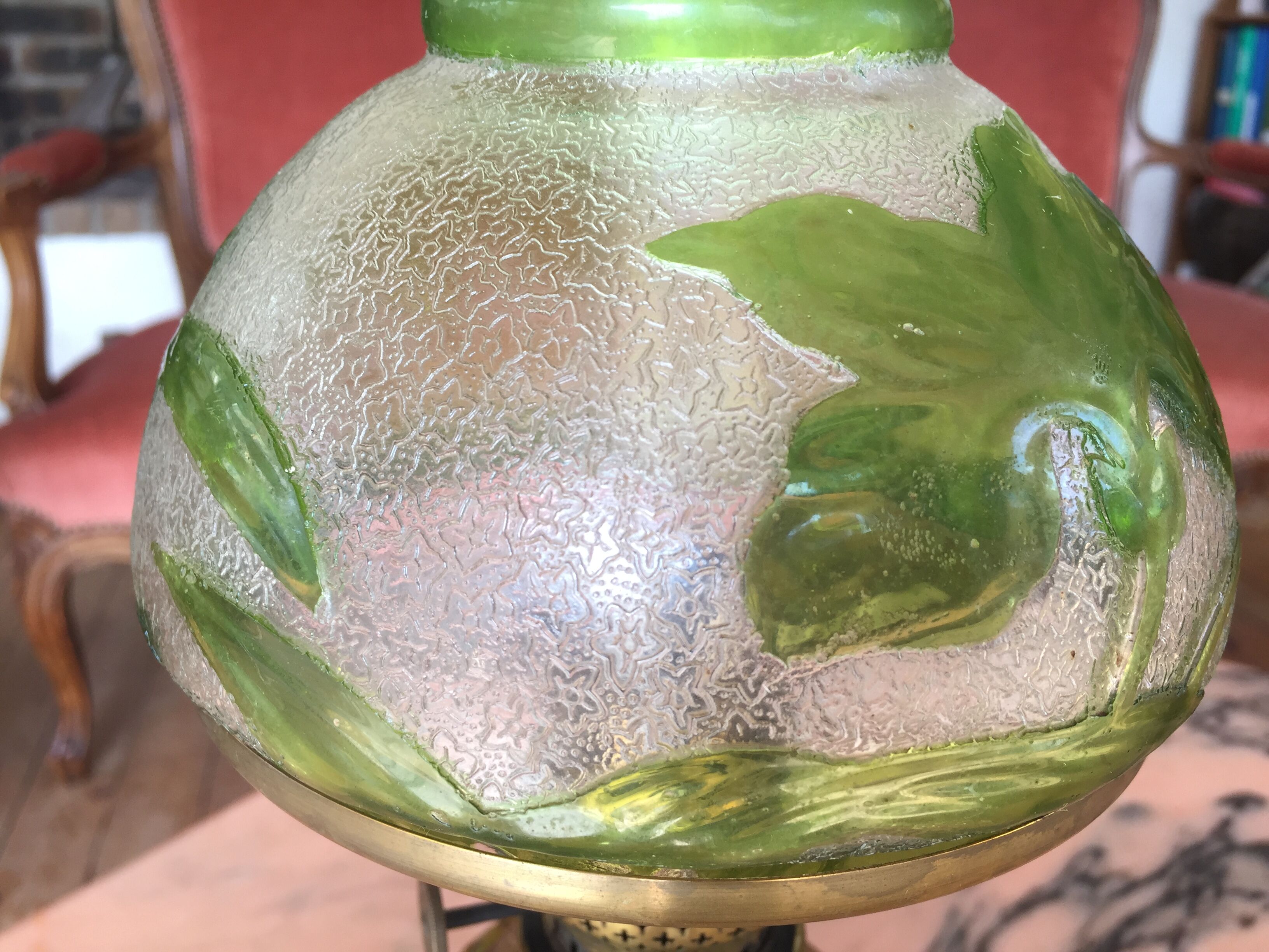 Patent Reform Lamp Rund Brenner, Art Nouveau, 1900, origin Germany