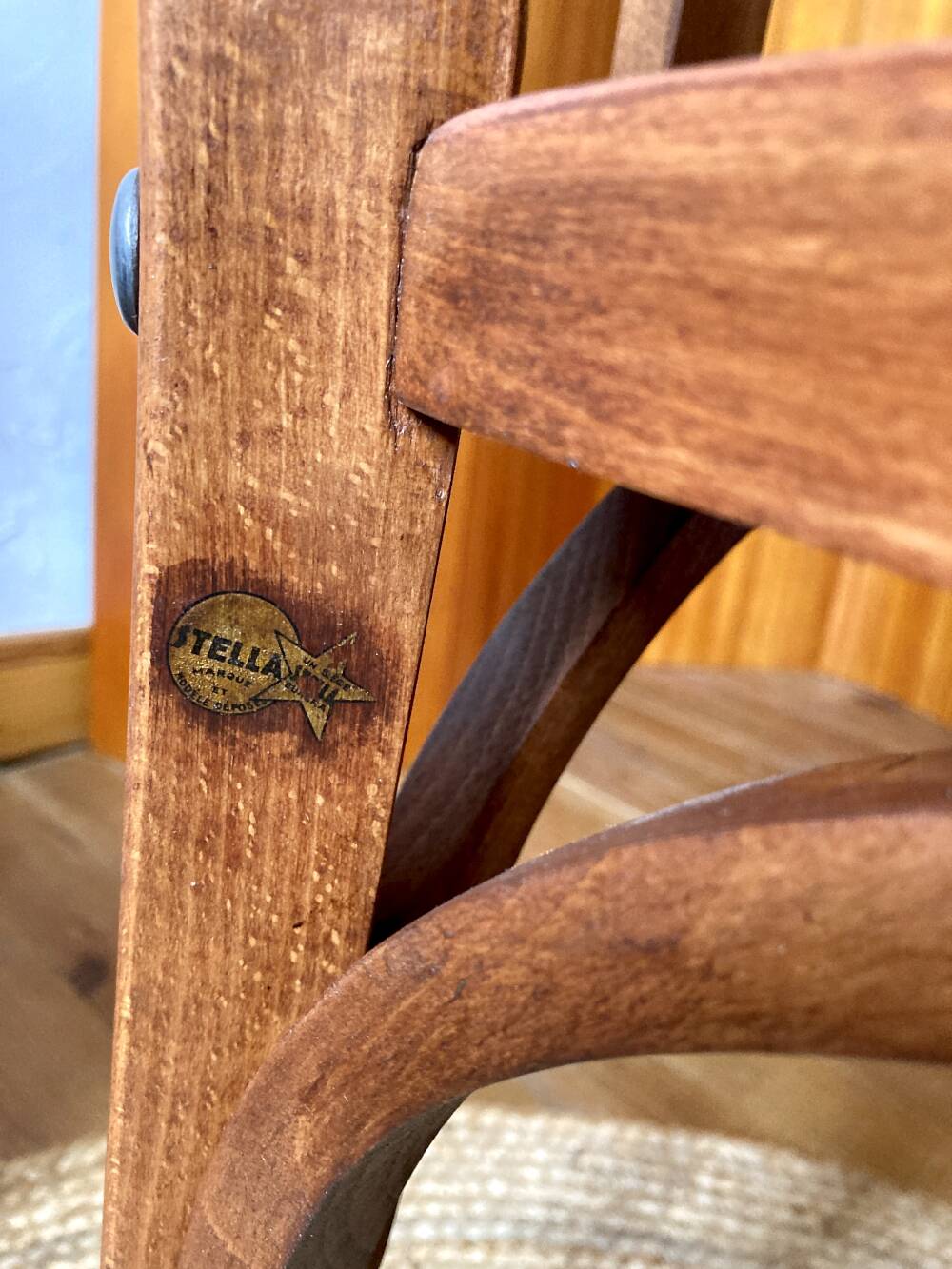 Vintage Stella chair pair – wood, 1950s