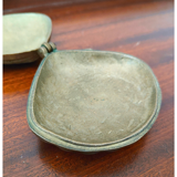 Boîte vintage en laiton en forme de coquillage