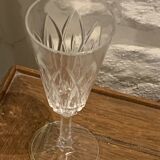 6 vintage champagne flutes patterned leaves or petals