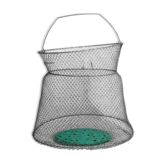 Vintage XL fisherman's fish trap or basket by Maillinox from the 80s-90s