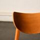 Chaise vintage en skaï rouge