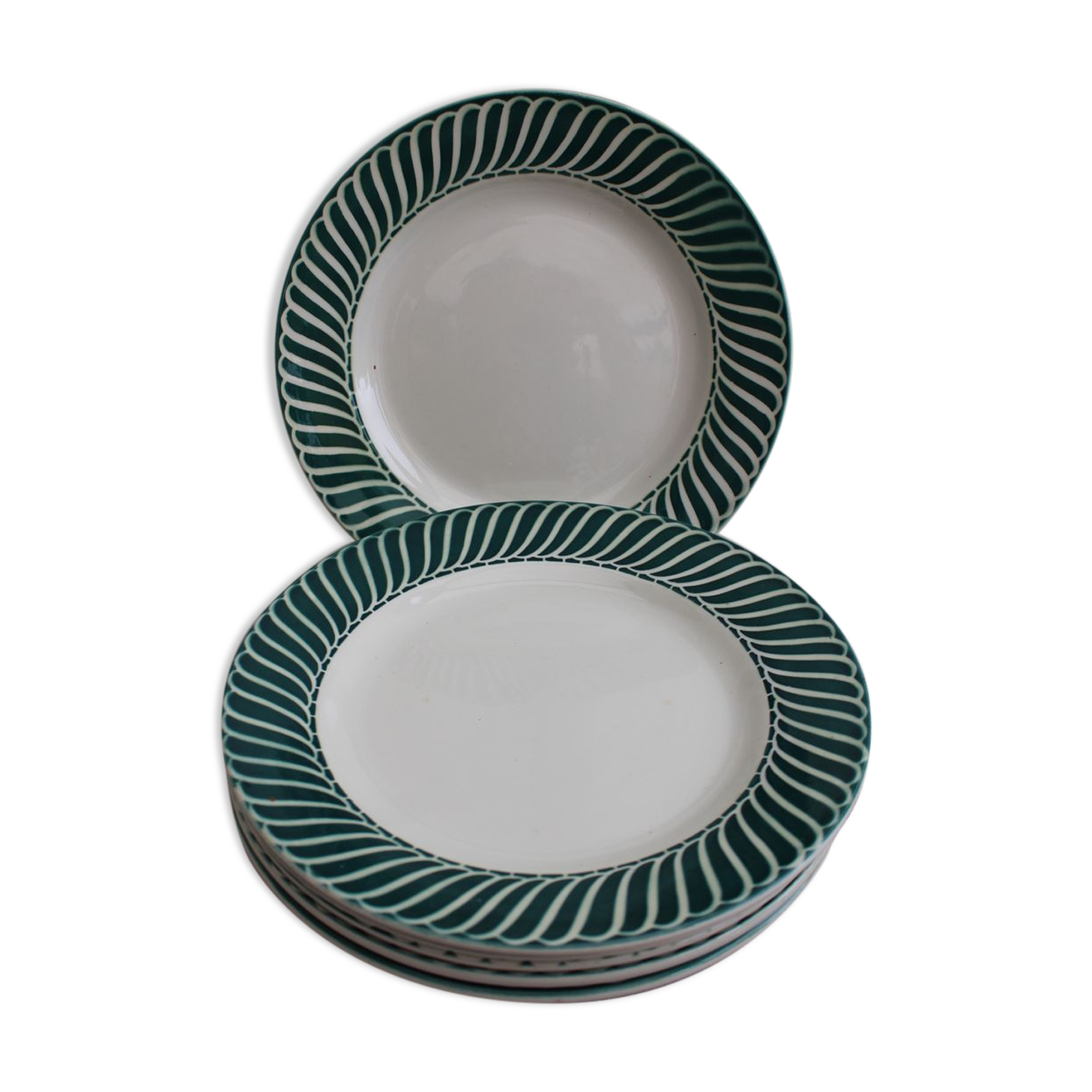 Set of 6 Digoin/Sarreguemines plates